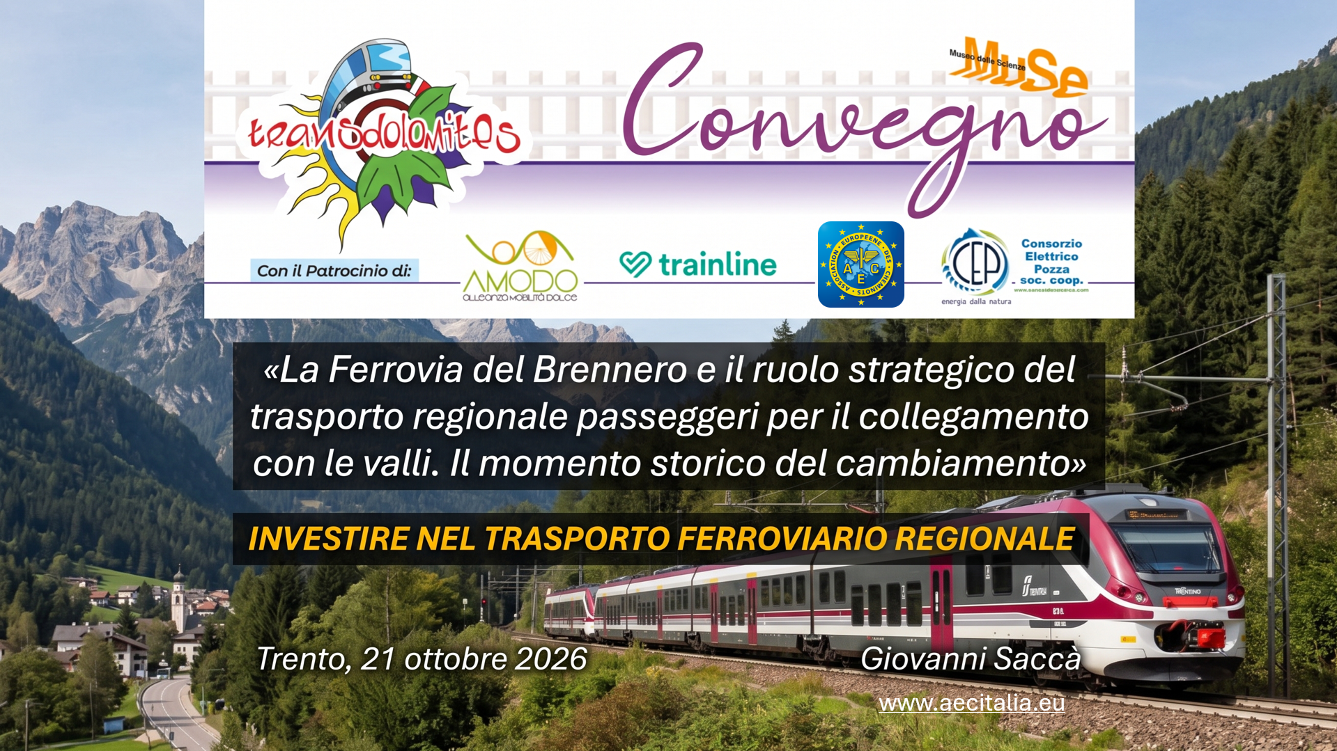 Investire nel trasporto ferroviario regionale