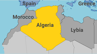 Mappa Algeria