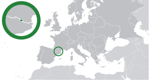 Mappa di Andorra