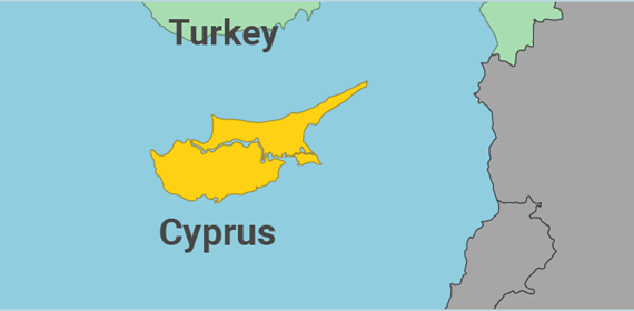 Mappa di Cipro
