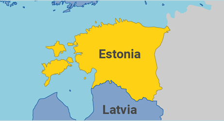 Mappa dell'Estonia