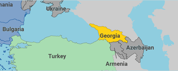 Mappa della Georgia