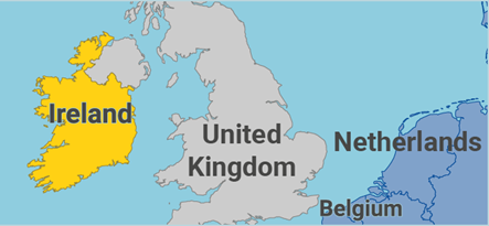 Mappa dell'irlanda