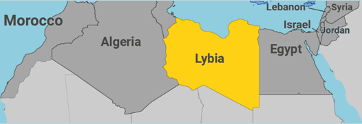 Mappa della Libia