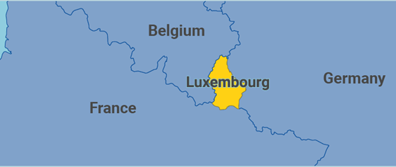 Mappa del Lussemburgo
