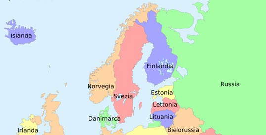 Mappa della Norvegia