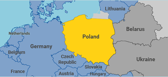 Mappa della Polonia