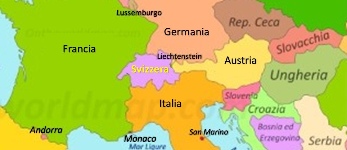 Mappa della Svizzera