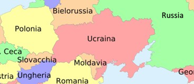 Mappa dell'Ucraina